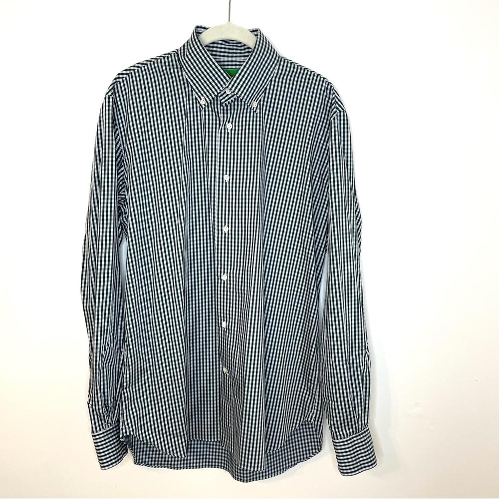 Nikky New York Verbier Mens 16 Dress Shirt Button Up Checkered Professional